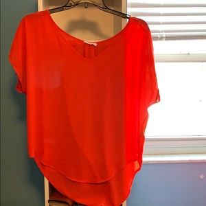 Lush women’s bright orange shirt size XL
